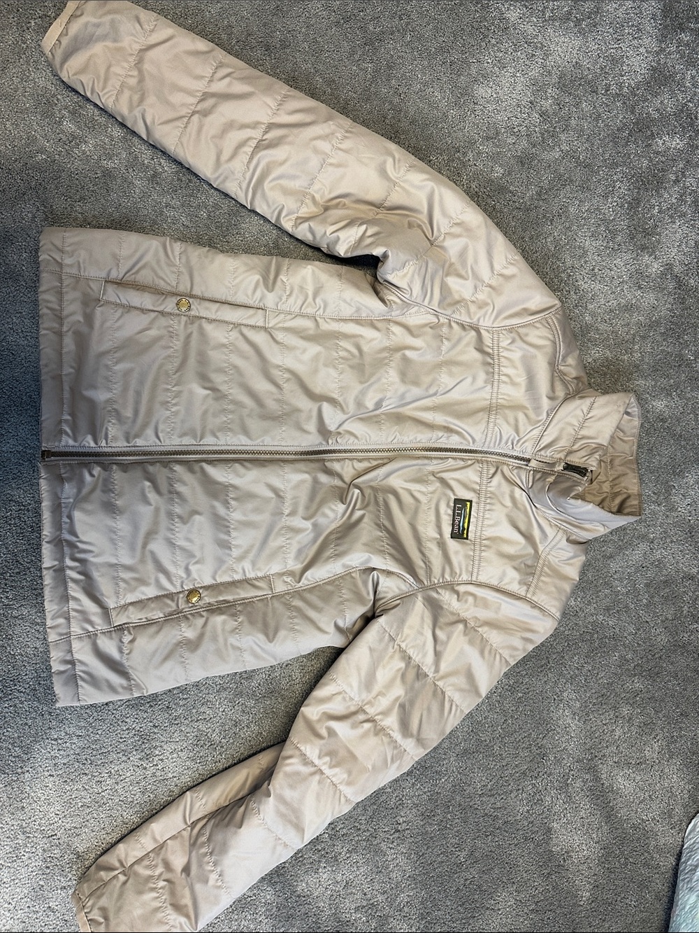 Women’s LLBean Lightweight Quilted Jacket in Beige